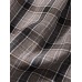 Men Plaid Print Pleats Double Pocket Business Formal Suit Long Pants