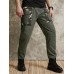 Men Outdoor Camouflage Patchwork Zip Tiered Designed Multi Pocket Utility Overalls