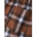 Mens Plaid Side Patchwork Drawstring Elastic Waist Casual Cotton Jogger Pants