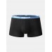 Mens Modal Cozy Solid Color Letter Waistband U Pouch Soft Boxers