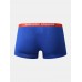 Mens Modal Cozy Solid Color Letter Waistband U Pouch Soft Boxers