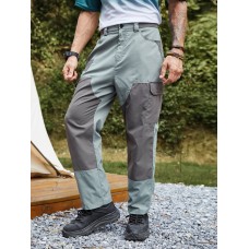 Men Colorblock Pocket Utility Ankle Length Soft Breathable Cargo Pants